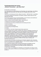 Page 1, gbs Rhein Main Gründung
