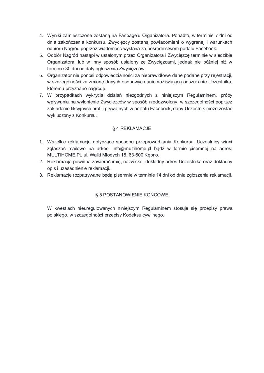 Document preview Regulamin Konkursu Fb.pdf - page 2/2