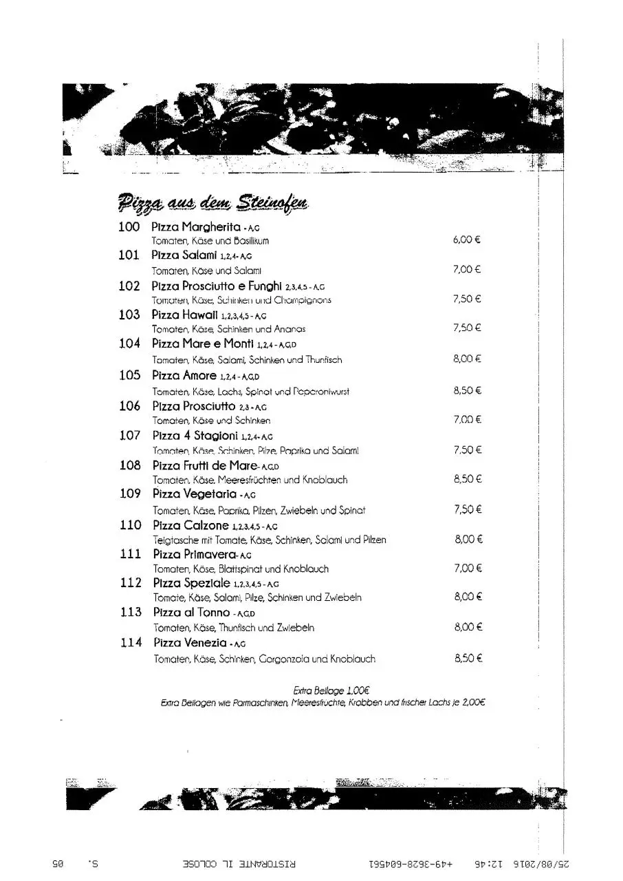 Page 5 of 10, Ristorante Colosseo Speisekarte
