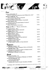 Page 2, Ristorante Colosseo Speisekarte