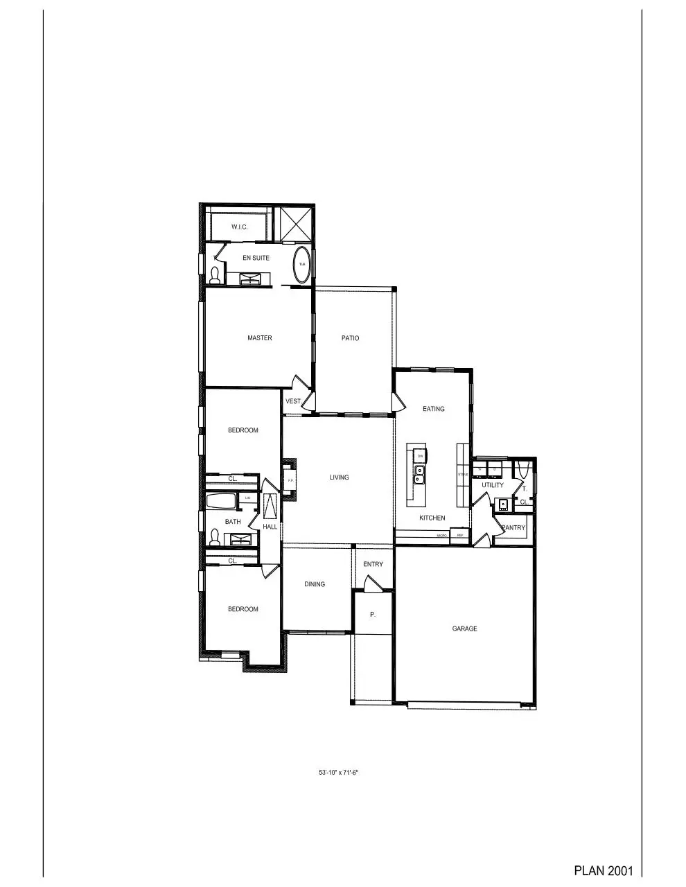 Page 1 of 1, Plan 2001