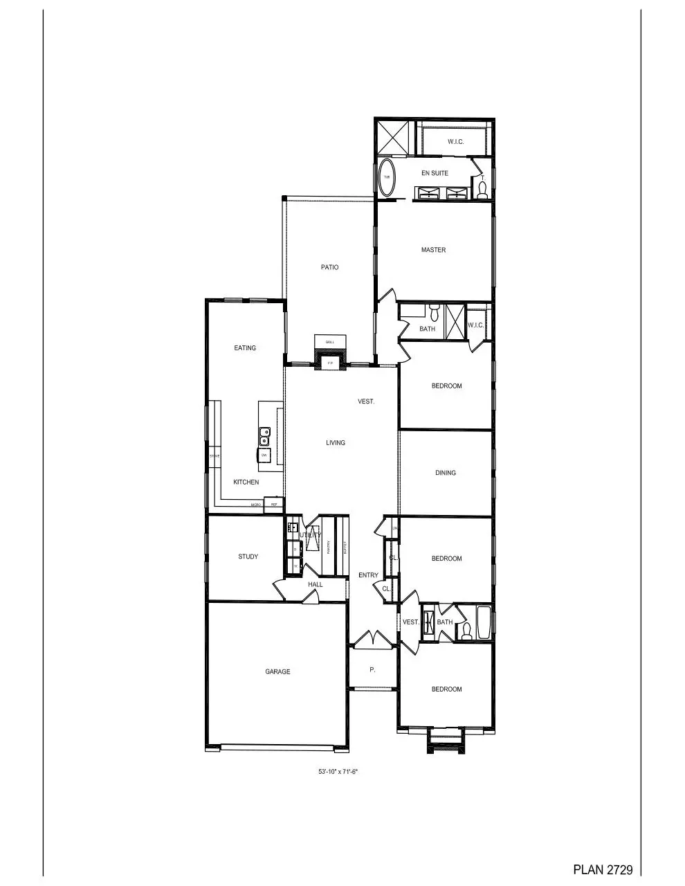 Page 1 of 1, Plan 2729