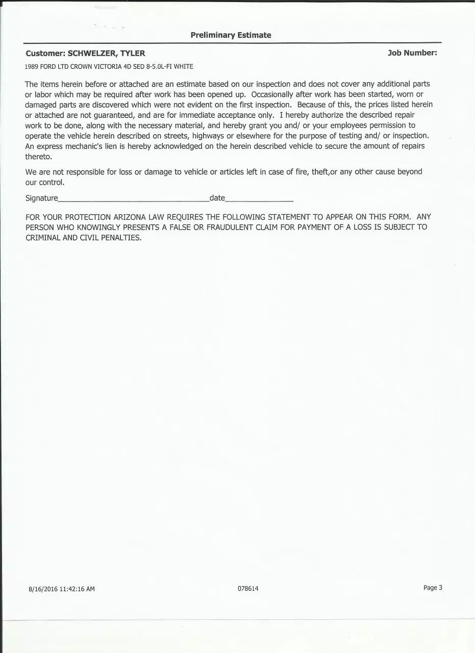Page 3 of 3, Estimate