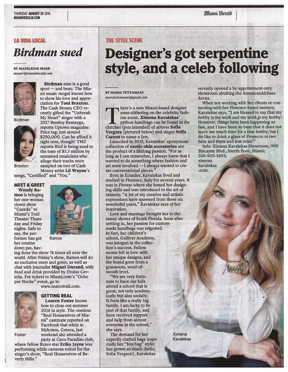 Page 1 of 1, Miami Herald August 2016