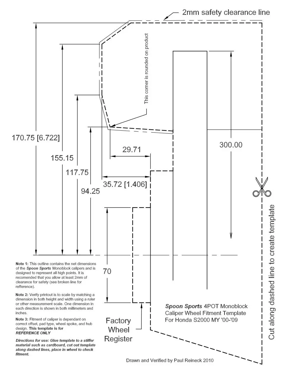 Page 1 of 1, Spoon Caliper Template VERIFIED