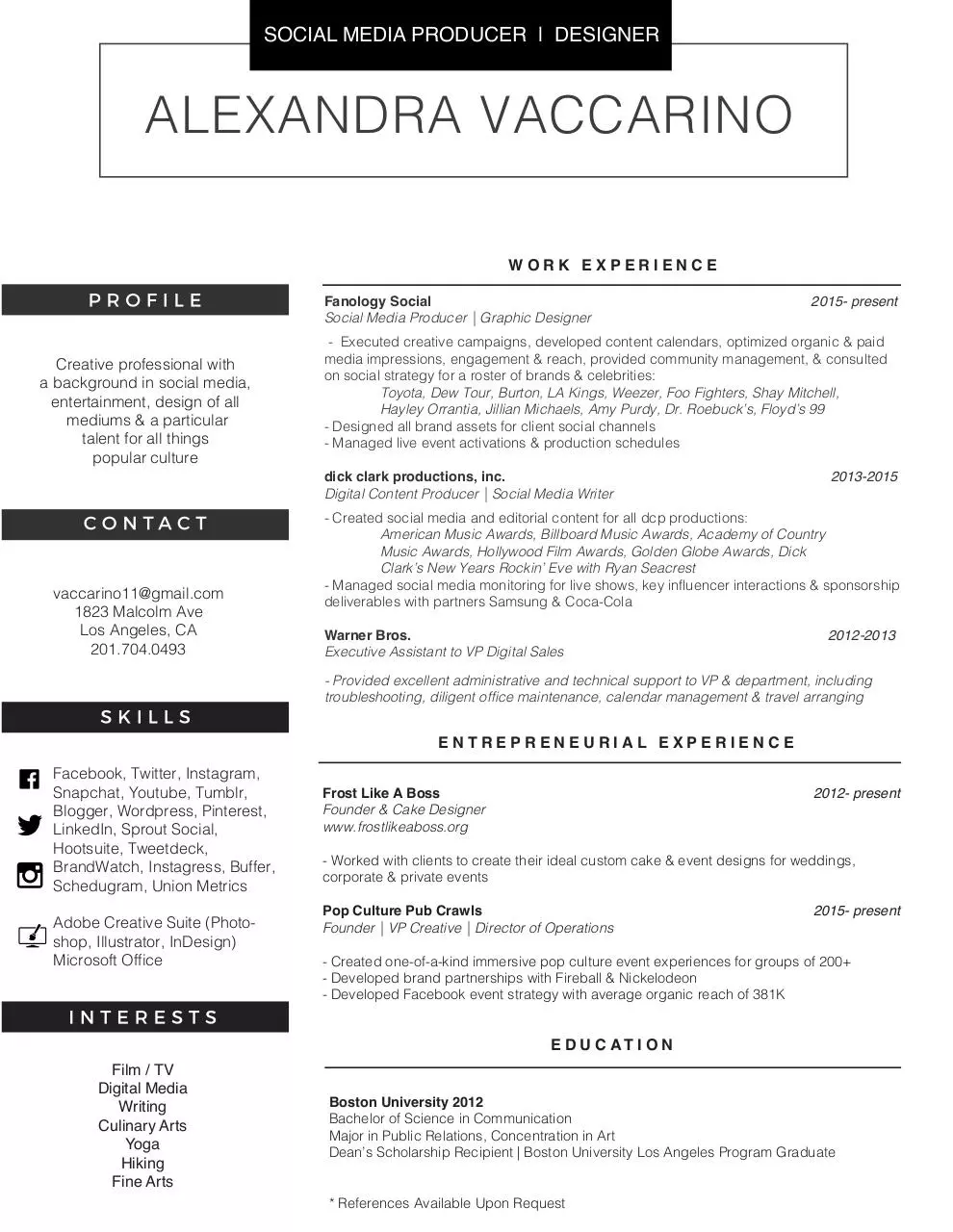 Document preview - alexvaccarino_resume_BW.pdf - Page 1/1