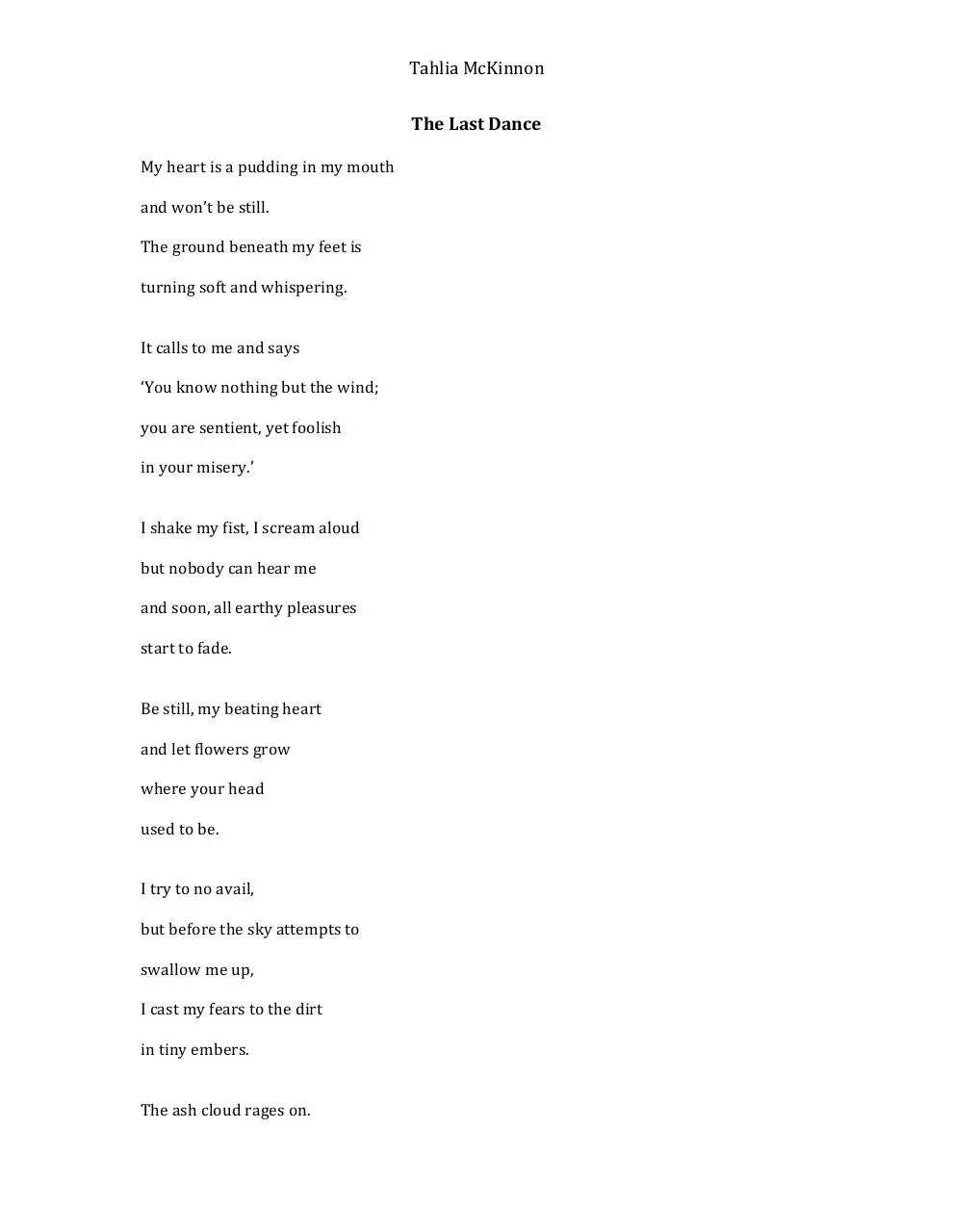 Page 1 of 1, The Last Dance