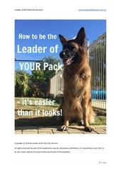 how to be the leader of your pack