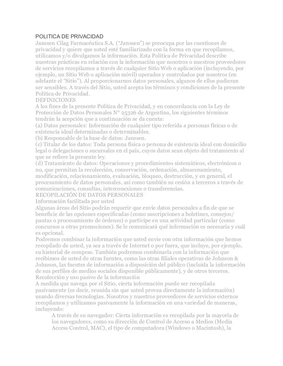 Page 1 of 7, Privacy Policy URU