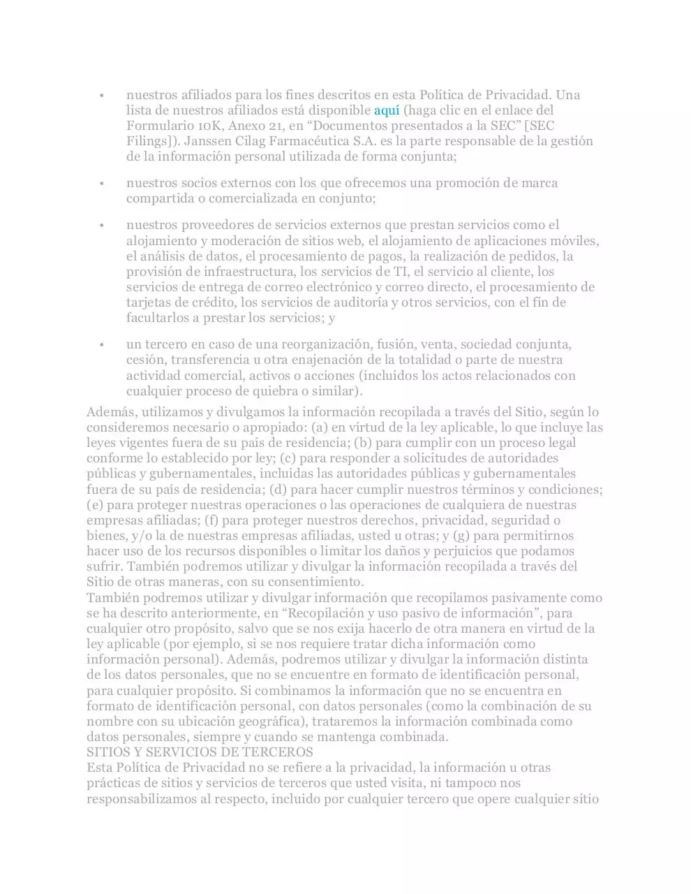 Page 4 of 7, Privacy Policy URU