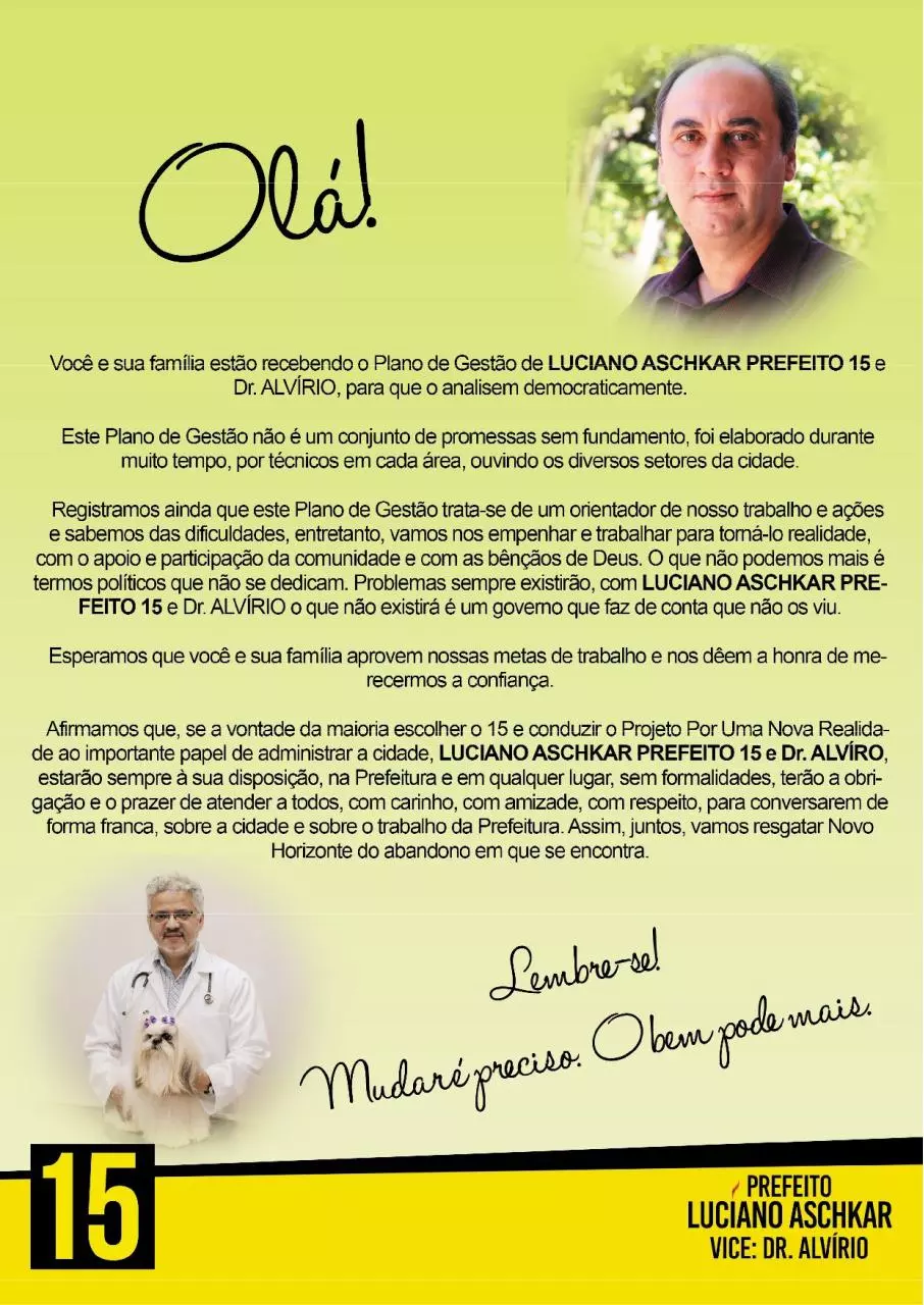 Page 2 of 16, Plano de Governo