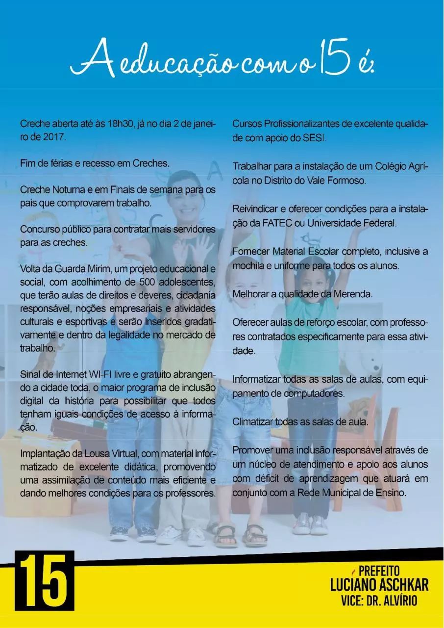 Page 3 of 16, Plano de Governo