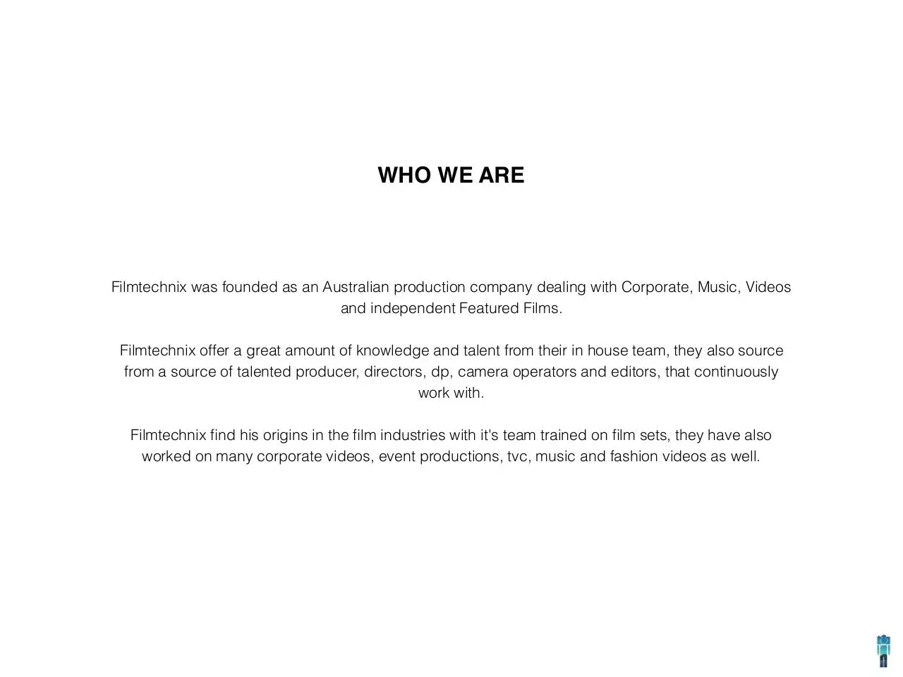 Page 2 of 34, Filmtechinix Presentation