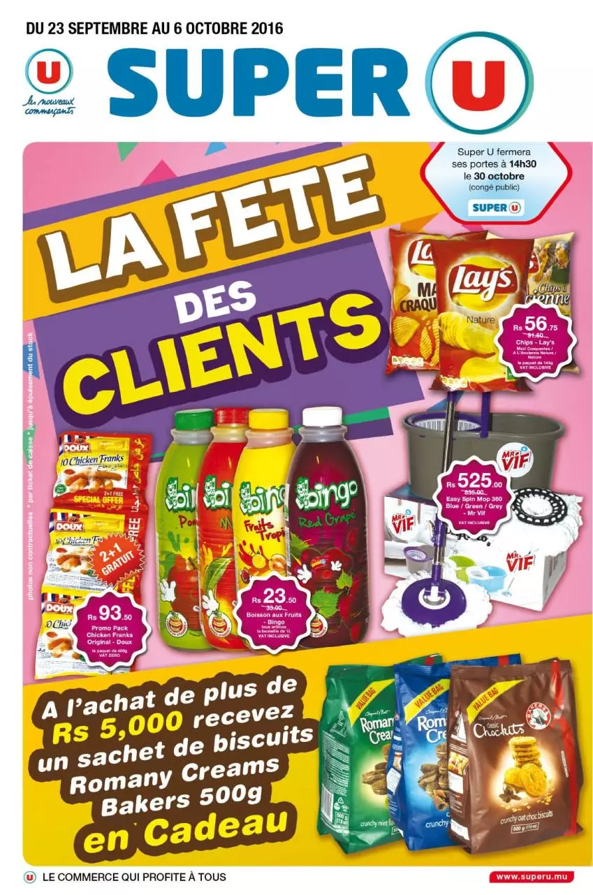 Page 1 of 20, super u promos 23 sept to 06 oct 2016