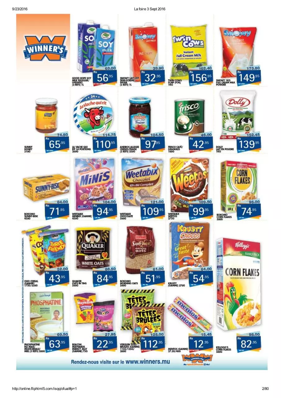 Page 2 of 80, winners promos 23 sept to 06 oct 2016