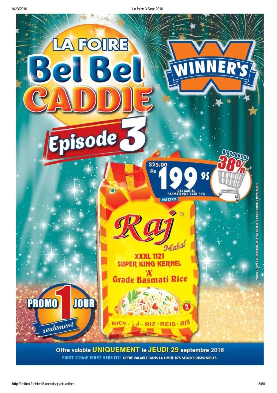 Page 3 of 80, winners promos 23 sept to 06 oct 2016