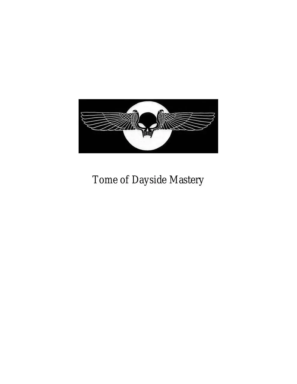 Page 1 of 234, 12 Tome of Dayside Mastery