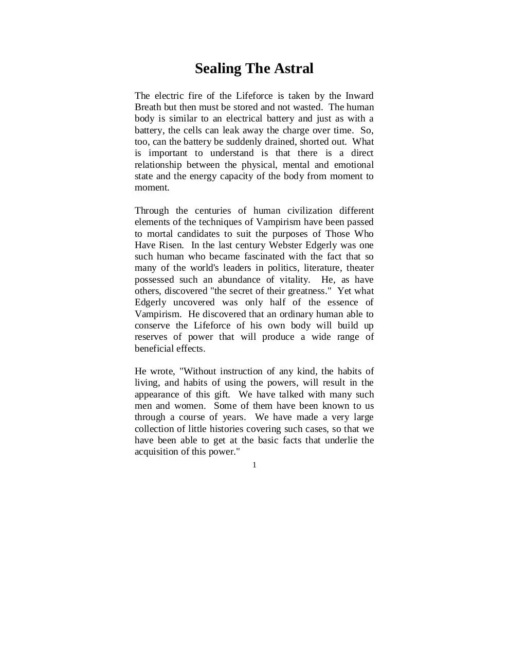 Page 4 of 58, 4 The Vampire Predator Bible
