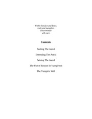 Page 2, 4 The Vampire Predator Bible