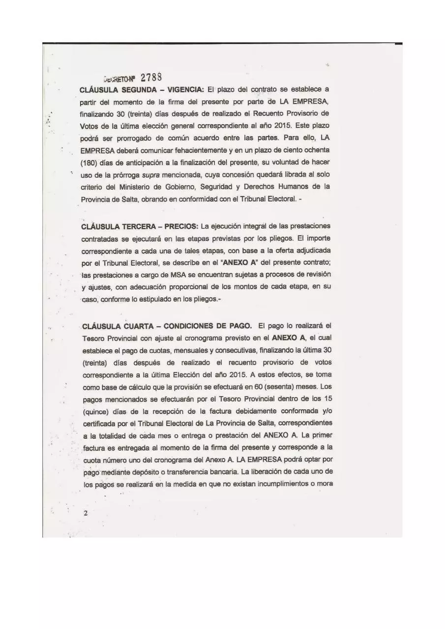 Page 2 of 17, Contrato MSA SALTA 25 06 2010