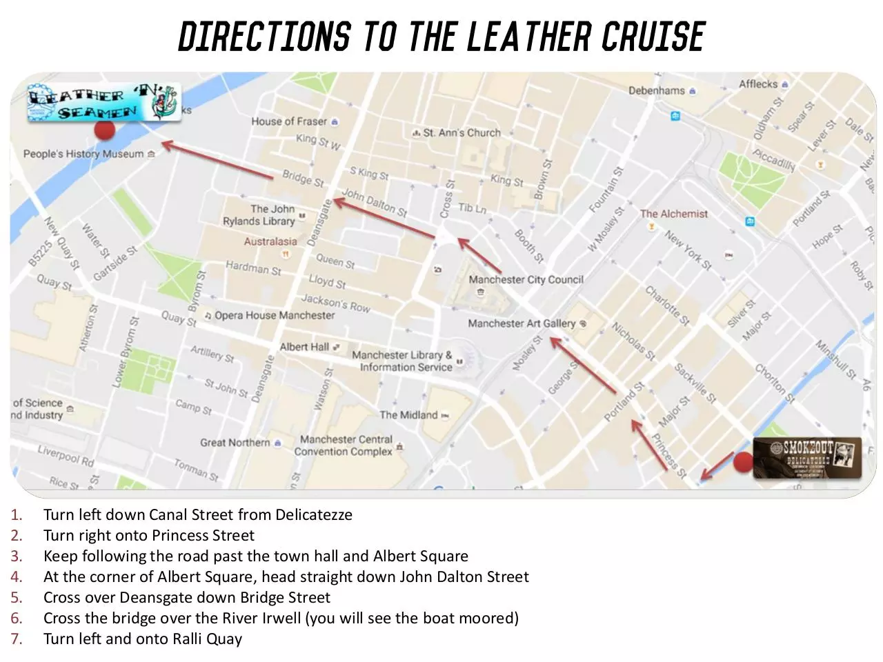 Document preview - Directions to the Leather Cruise.pdf - Page 1/1
