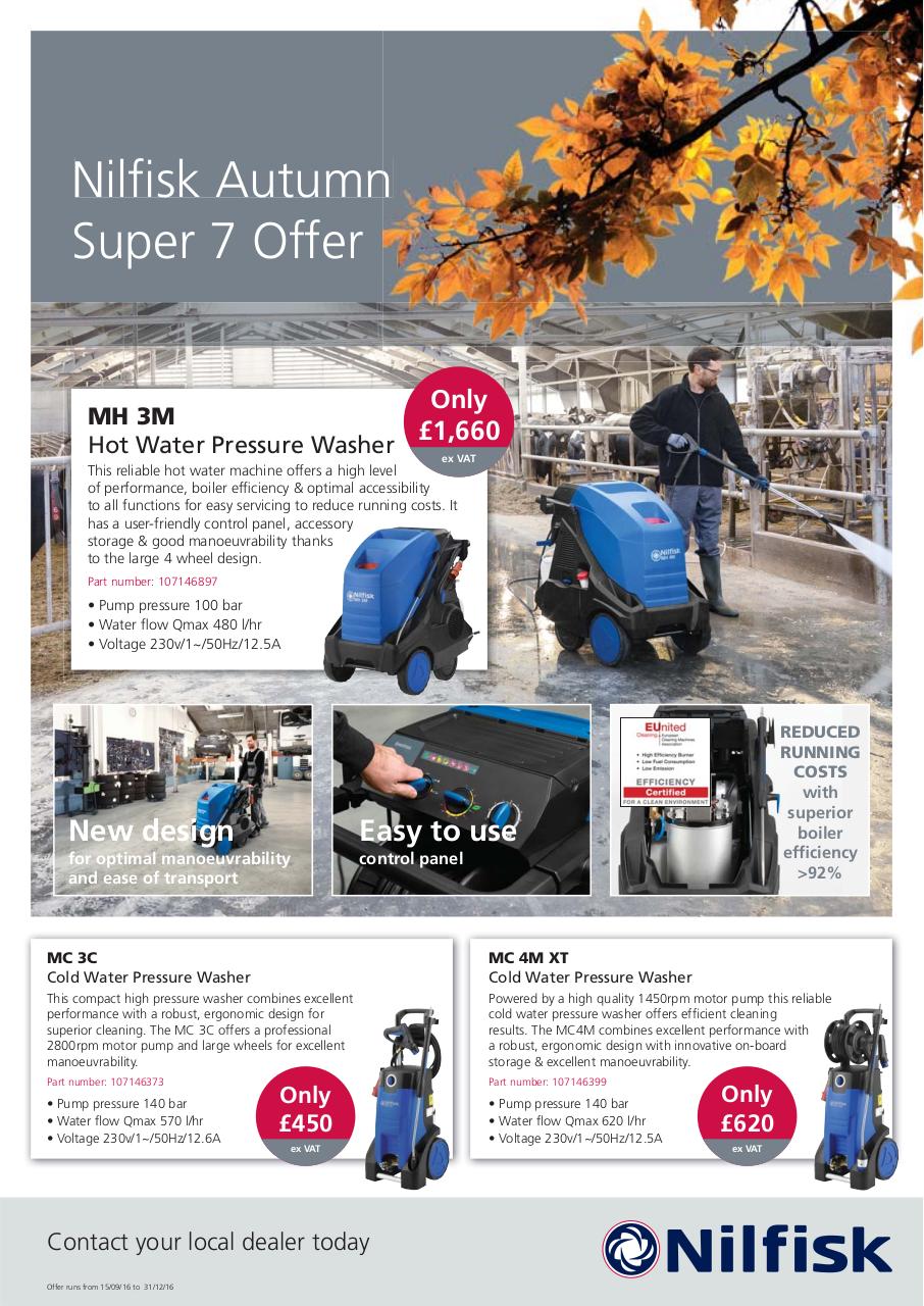 Document preview Nilfisk Autumn Super 7 Offer Flyer.pdf - page 1/2