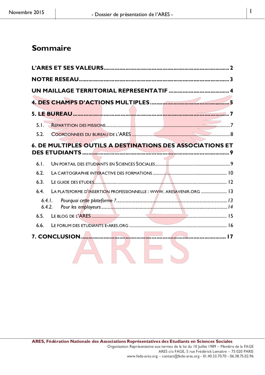 dossier de preÌsentation ares-2.pdf - page 2/18