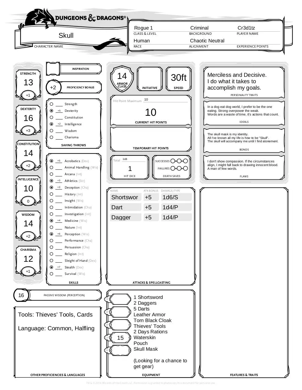 Page 1 of 2, Skull New