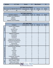 Page 5, ACT SAT Diagnostic Sample