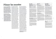 Page 1, Filmer les musées