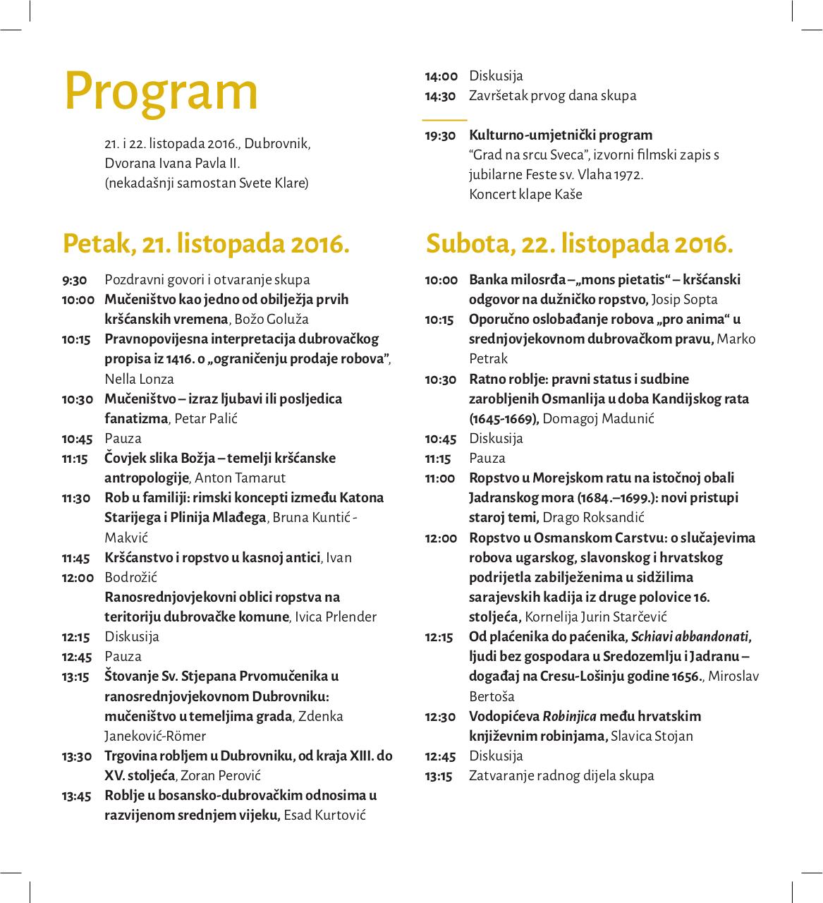 Document preview Znanstveni skup - Dubrovnik - program.pdf - page 2/2