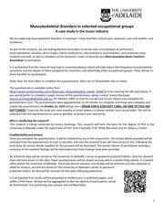Page 1, Information Sheet WA MTA