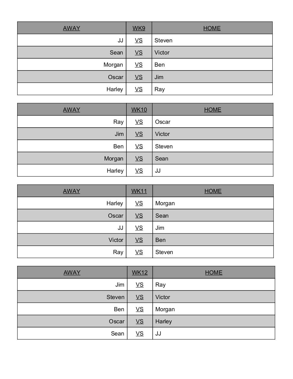 Document preview Tecmo League Schedule 2016.pdf - page 4/4