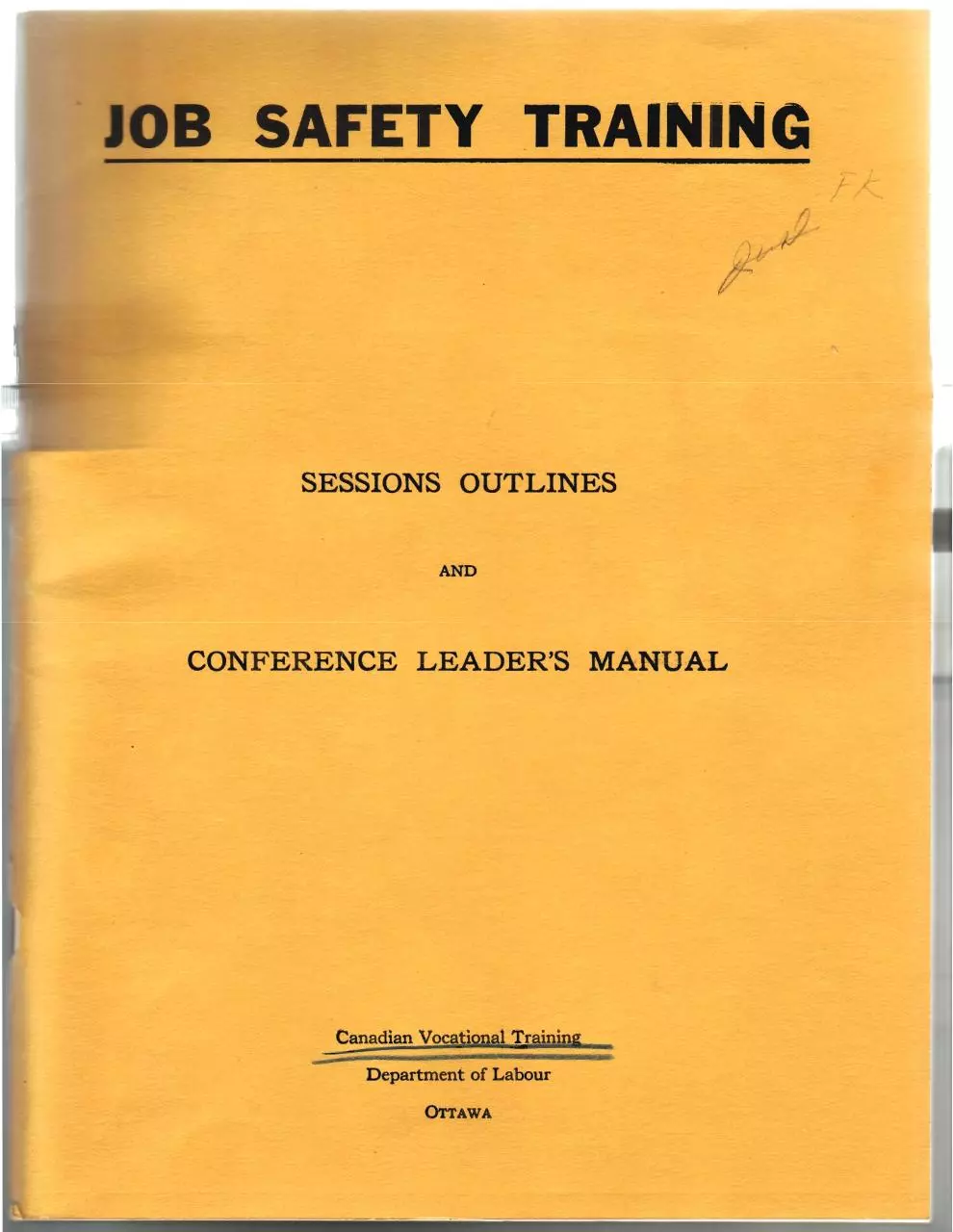 Page 1 of 111, TWI Job Safety Manual