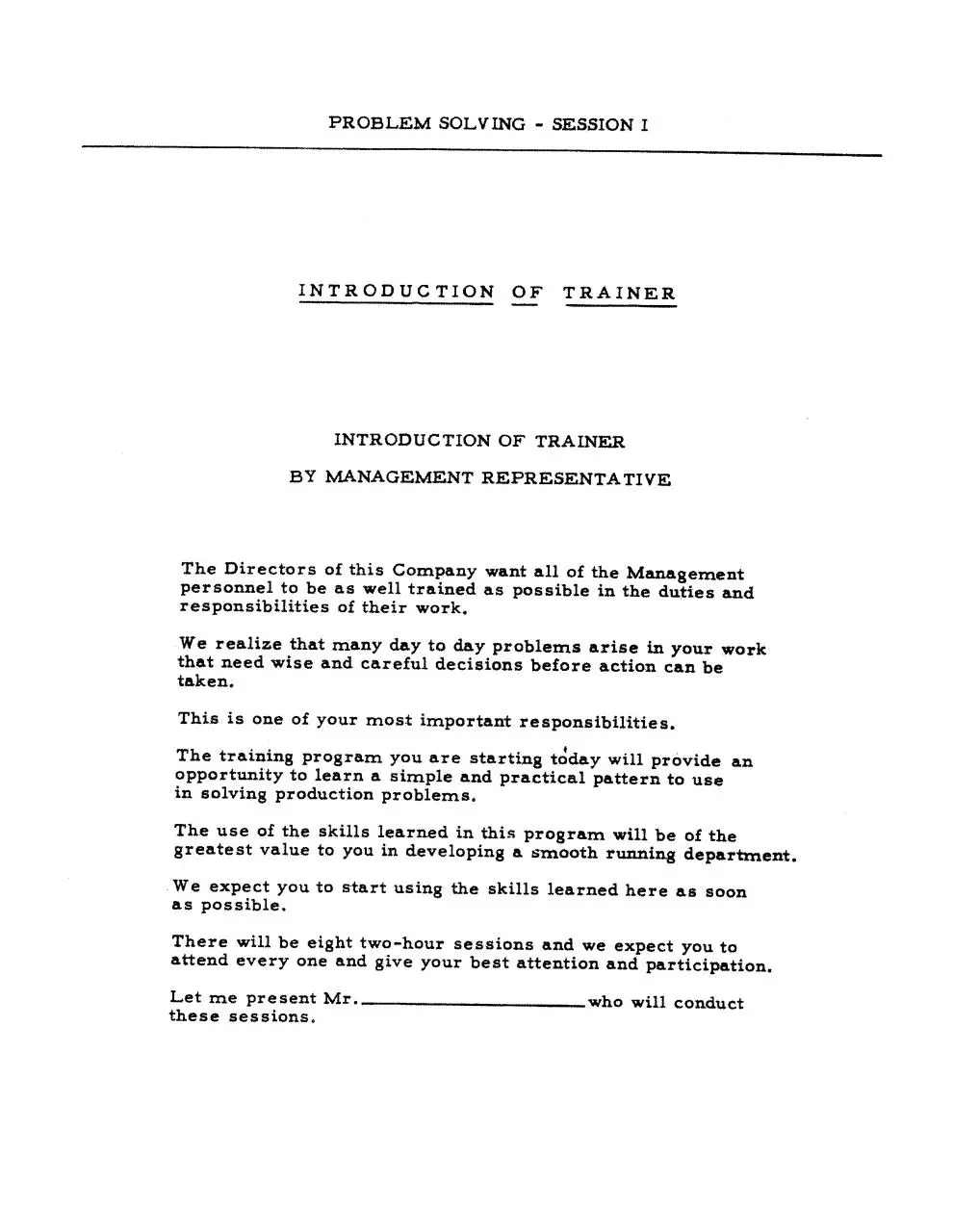 Page 5 of 87, TWI Problem Solving Manual