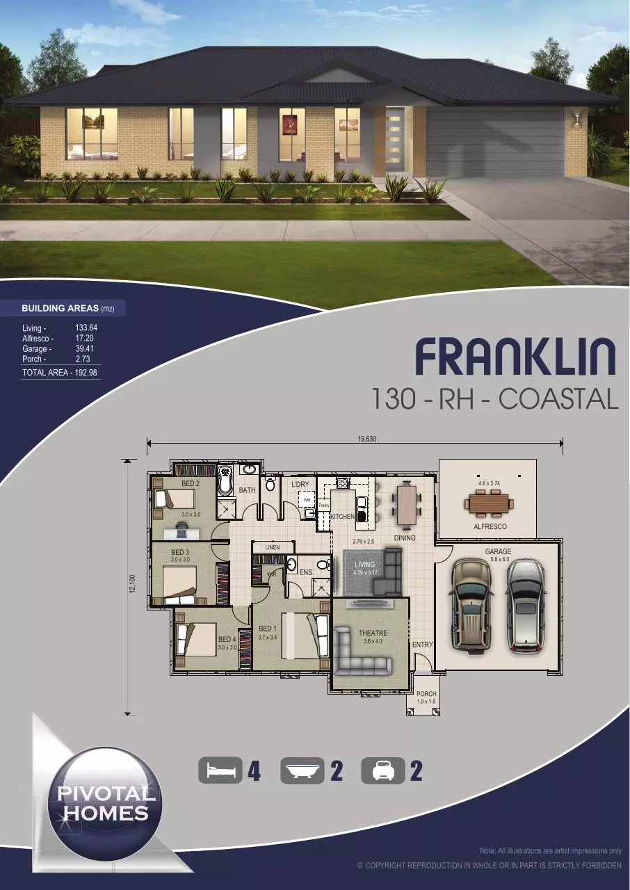 Page 1 of 1, FRANKLIN 130 RH Coastal