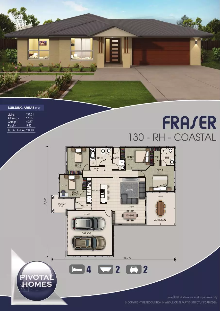 Page 1 of 1, FRASER 130 RH Coastal