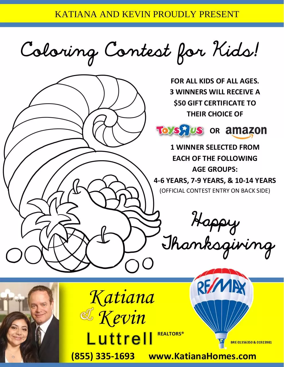 Page 1 of 2, Coloring Contest Flyer