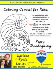 Page 1, Coloring Contest Flyer