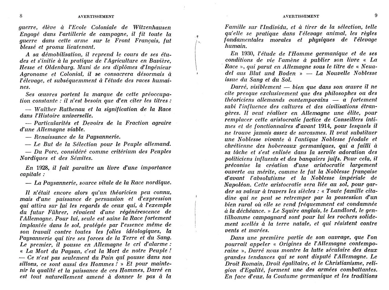 Page 5 of 161, Darré Richard Walther La Race