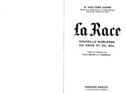 Page 3, Darré Richard Walther La Race