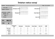Page 4, Ä°mtahan nÉ™ticÉ™ vÉ™rÉ™qi (4 cü siniflÉ™r)