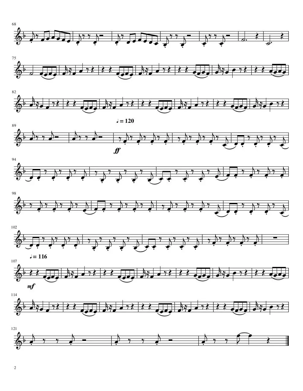 Page 2 of 2, i want you back jazz version Bariton Sax