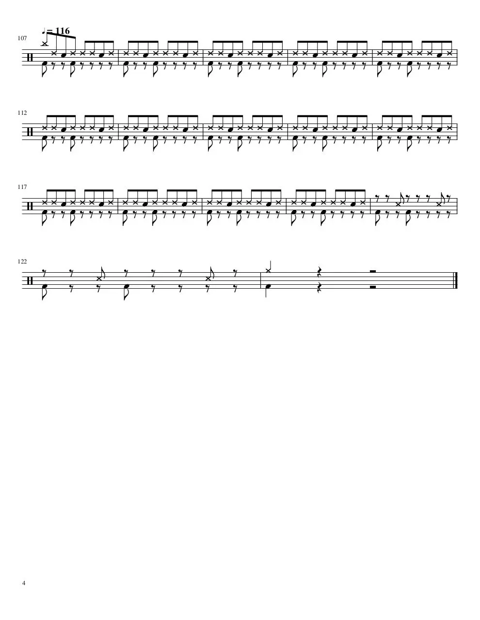 Page 4 of 4, i want you back jazz version Drum