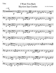 Page 1, i want you back jazz version Tuba
