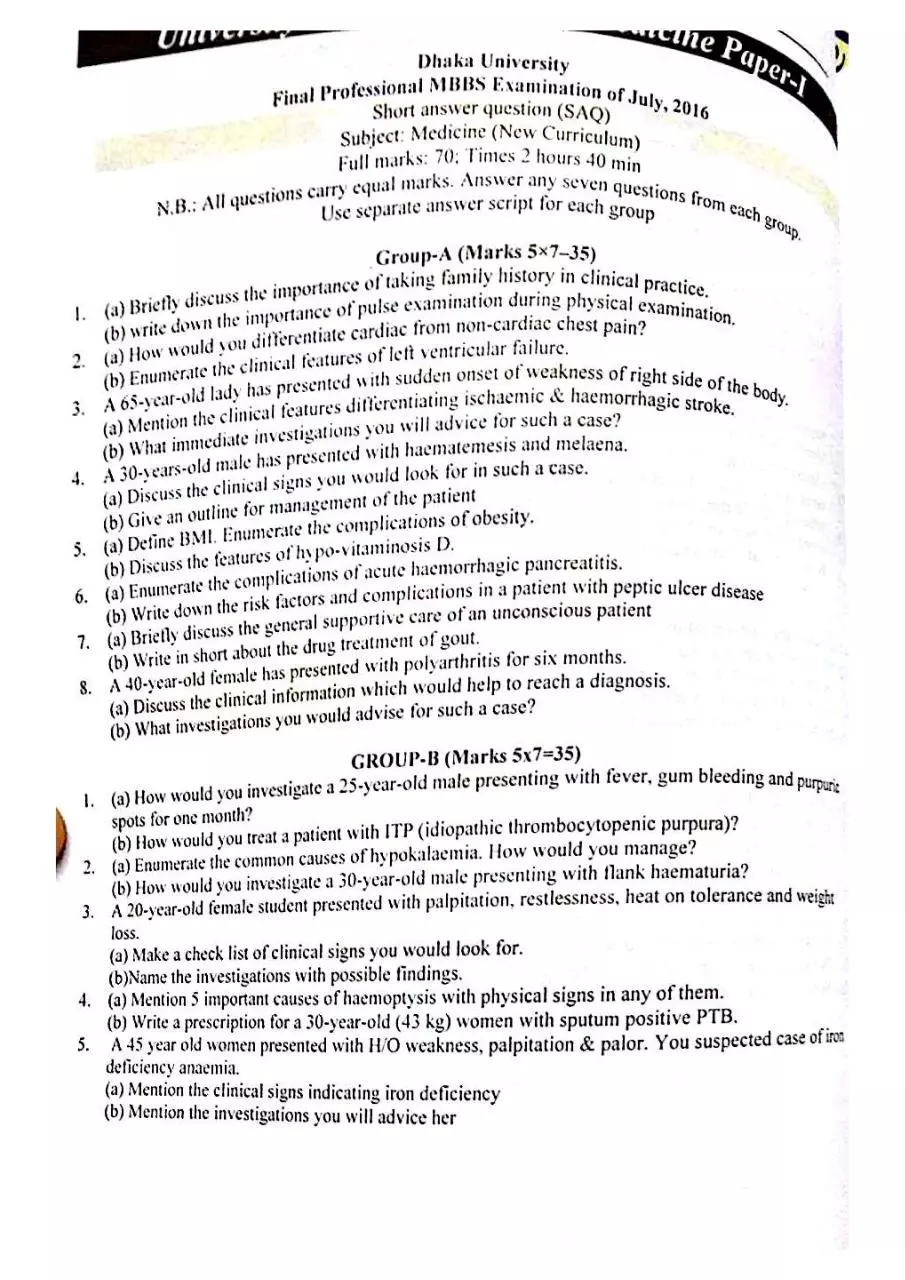 Page 1 of 12, July 2016 Final Prof Qstn