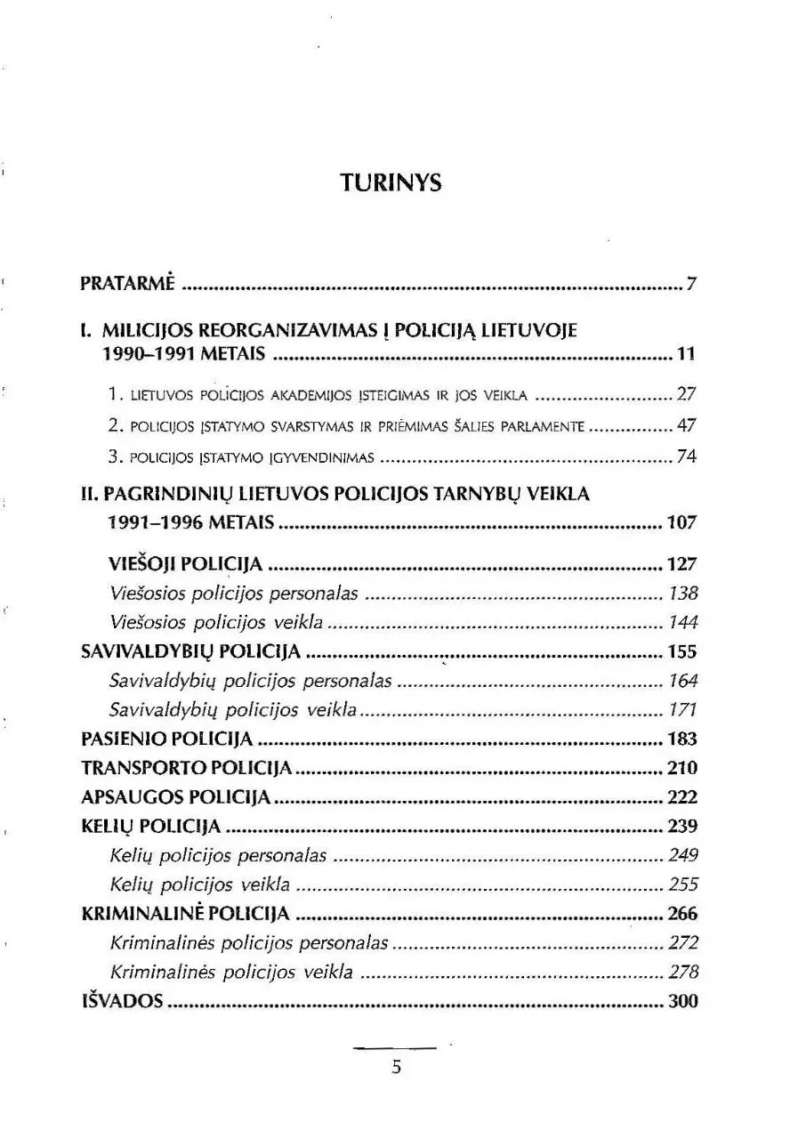 Page 3 of 80, Lietuvos policija atkurus nepriklausomybe