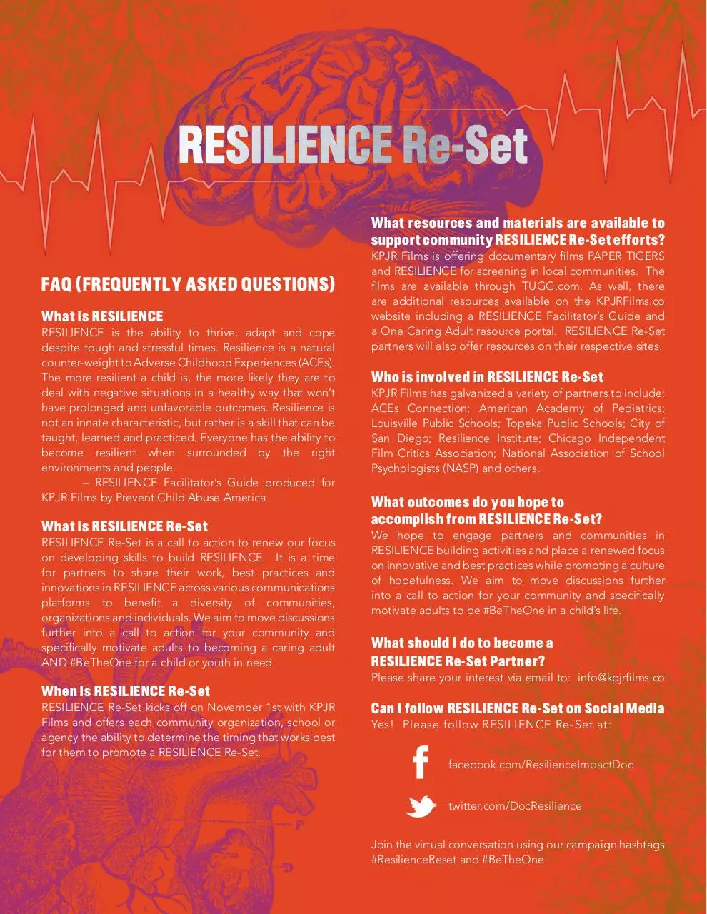Page 1 of 1, RESILIENCE Q&A (1)