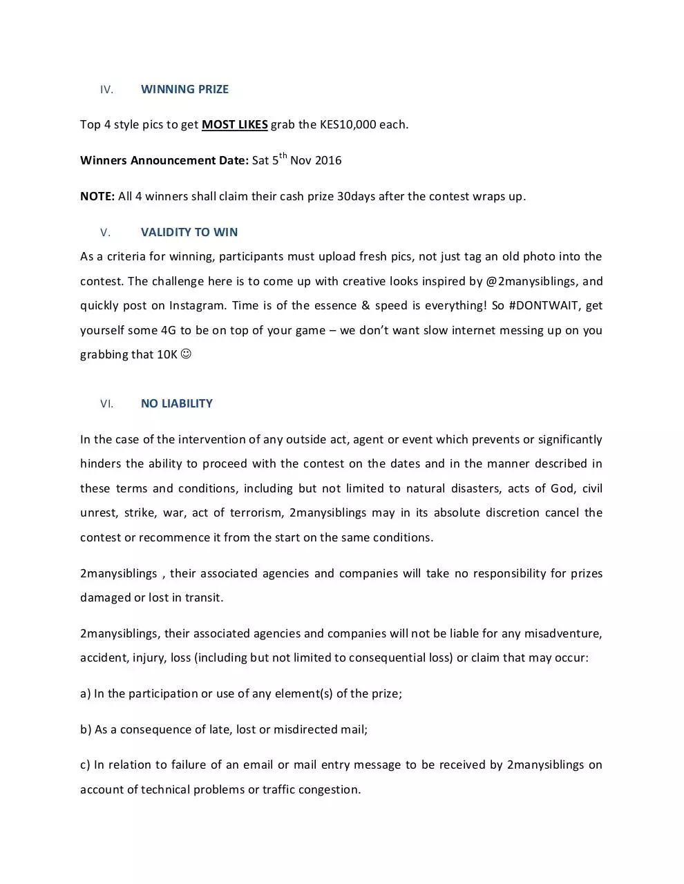 Page 2 of 3, 2MANYSIBLINGS #Style4G Terms of Participation