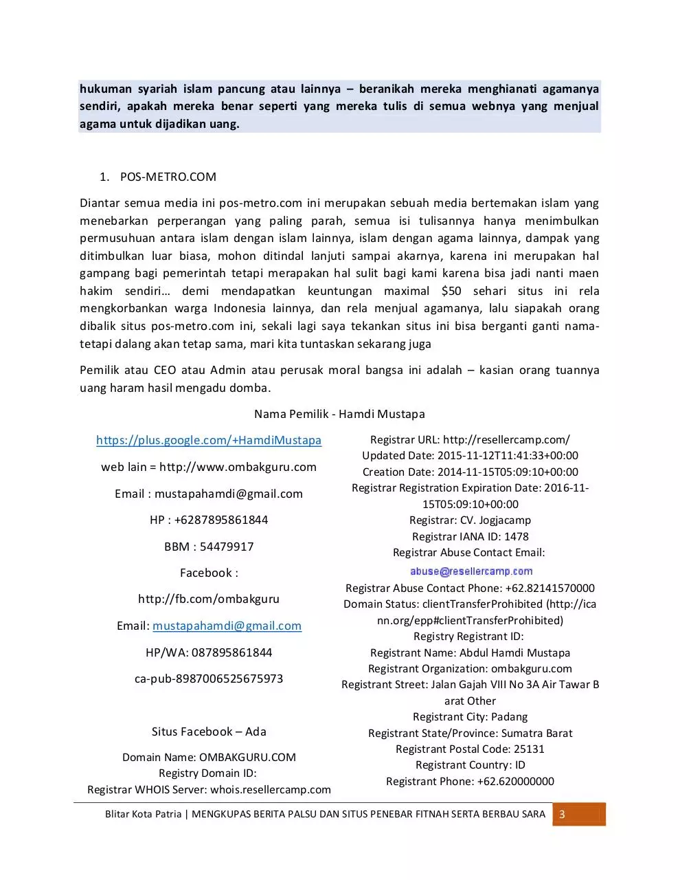 Page 4 of 18, Stop Berita Palsu dan Situs Fitnah